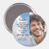 Memorial Quote Foto gepersonaliseerd keepomwille Magneet (Voorkant / Achterkant)