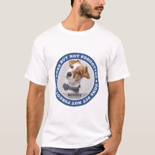Memorial Quote Modern Pet Foto Sympathie Keepslag T-shirt