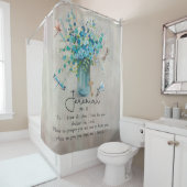 Memorial Quote Sign - Sympathie Gift Douchegordijn (In situ)