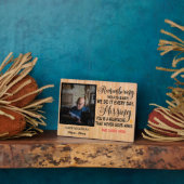 Memorial Quottes for loved one Personalized Photo Fotoplaat (Zijkant)