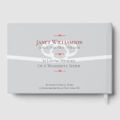 Memorial Ribbon gastenboek (Achterkant)