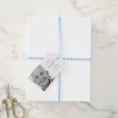 Memorial Seed Packet Begrafenis Moderne foto Cadeaulabel (Met Touw)