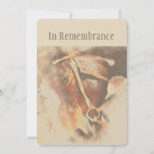 Memorial Service Classic Waterverf Horse Kaart (Voorkant)