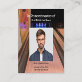 Memorial Service Invitation Bowling Lane Bowler (Devant)
