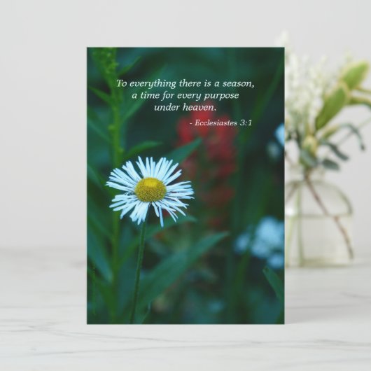 Memorial Service Invitation, Scriptofferte Kaart (Staand voorkant)