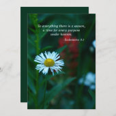 Memorial Service Invitation, Scriptofferte Kaart (Voorkant / Achterkant)