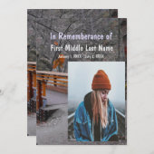 Memorial Service Nodig Bridge Forest Natuur Trees Kaart (Voorkant / Achterkant)