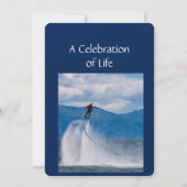 Memorial Service Nodig Fly Board uit Kaart (Achterkant)