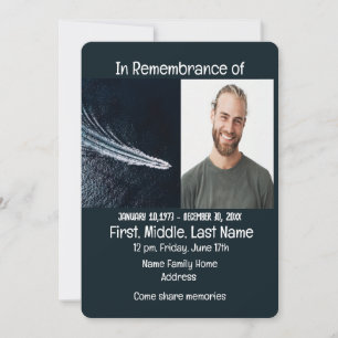 Memorial Service Nodig Power Boat Motor uit Kaart