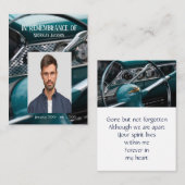 Memorial Service nodigt Antiek auto's uit Visitekaartje (Voorkant / Achterkant)