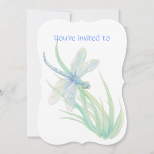 Memorial Service nodigt Dragonfly Waterverf uit ku Kaart