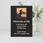 Memorial Service nodigt persoonlijke motorfietser  Kaart (Staand voorkant)