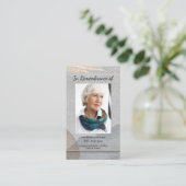 Memorial Service nodigt Waterverf uit Eenvoudige k Visitekaartje (Staand voorkant)