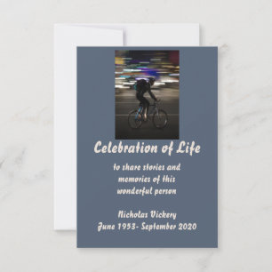 Memorial Service Noite Person Biking Cycling Kaart