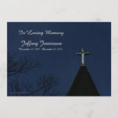 Memorial Service Oude Houten Kruis uitnodiging (Voorkant)