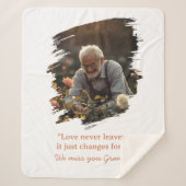 Memorial Sherpa Blanket Loss of Loved One Photo Sherpa Deken (Voorkant)