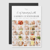 Memorial Simple Modern Minimalist 25 Photo Collage (Voorkant / Achterkant)