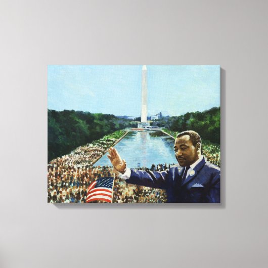 Memorial Speech 2001 Canvas Afdruk (Voorkant)