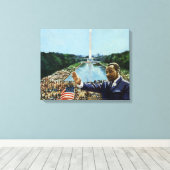 Memorial Speech 2001 Canvas Afdruk (Insitu (Houten vloer))