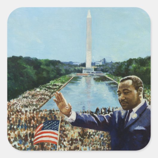 Memorial Speech 2001 Vierkante Sticker (Voorkant)