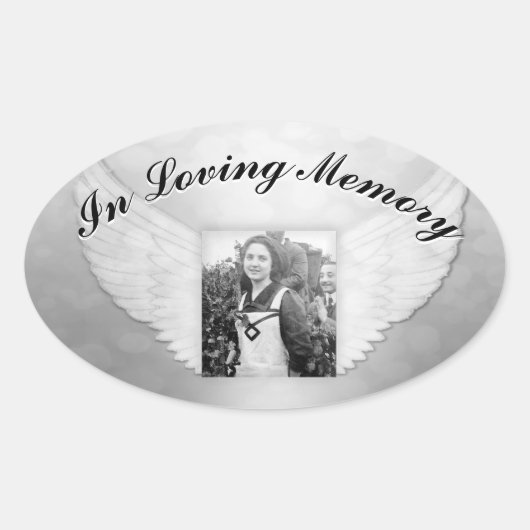 Memorial Sticker - Foto toevoegen (Voorkant)
