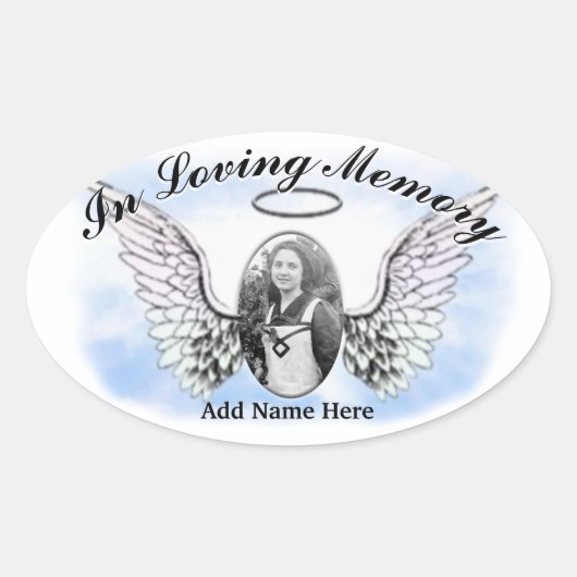 Memorial Sticker - Foto toevoegen (Voorkant)