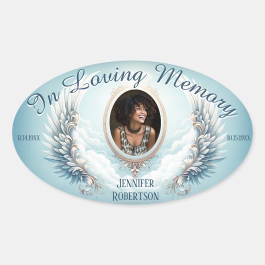 Memorial Sticker - Foto toevoegen (Voorkant)