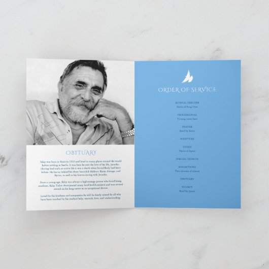 Memorial strand begrafenis viering van het leven s programma (Binnen)