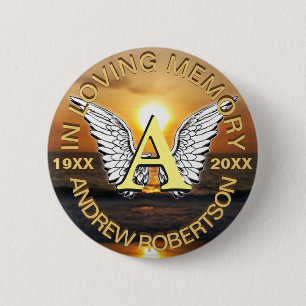 Memorial Sunset Monogram Ronde Button 5,7 Cm