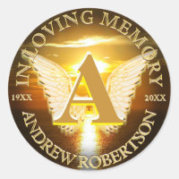 Memorial Sunset Ocean Monogram