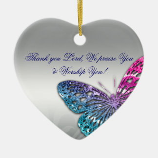 Memorial Sympathy Funeral Butterfly Christelijk Lo Keramisch Ornament