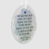 Memorial Sympathy Gezegde Ornament (voorkant)