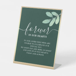 Memorial Table Pedestal Sign Reclamebord Met Voetstuk
