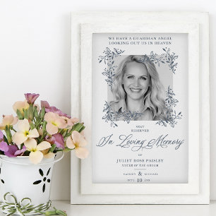 Memorial Table Wedding Photo Herdenking Beste Poster