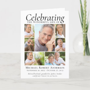 Memorial Tribution Photo Collage Keepomwille Bedankkaart