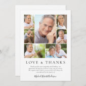 Memorial Tribution Photo Collage Keepomwille Bedankkaart (Voorkant / Achterkant)