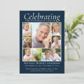 Memorial Tribution Photo Collage Keepomwille Bedankkaart (Staand voorkant)