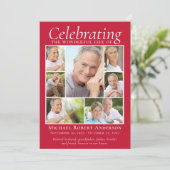 Memorial Tribution Photo Collage Keepomwille Dank  Bedankkaart (Staand voorkant)