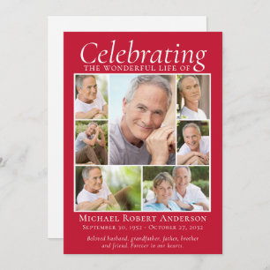 Memorial Tribution Photo Collage Keepomwille Dank  Bedankkaart