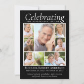 Memorial Tribution Photo Collage Keepomwille Dank Bedankkaart (Voorkant)