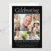 Memorial Tribution Photo Collage Keepomwille Dank Bedankkaart (Voorkant / Achterkant)