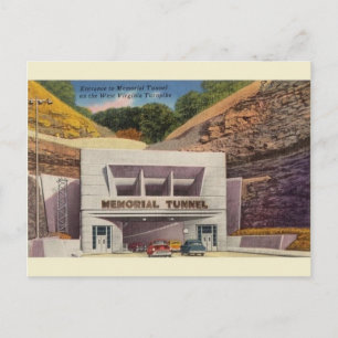  Memorial Tunnel WV Turnpike Briefkaart
