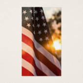 Memorial USA Flag Sympathy Funeral Prayer Card (Devant)