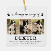 Memorial van Modern Pet Loss Keramisch Ornament (Voorkant)