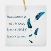 Memorial | Veer | Blauw | Keramisch Ornament (Voorkant)