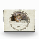 Memorial - Verlies van kat - Aangepaste naam Fotoblokken (Voorkant)