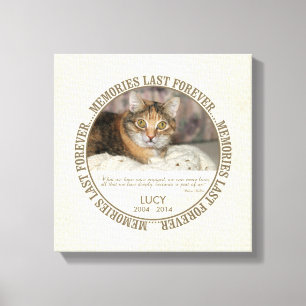 Memorial - Verlies van Pet Custom Foto / Naam Canvas Afdruk