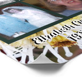 Memorial vier foto's witte spin mama's foto poster (Hoek)