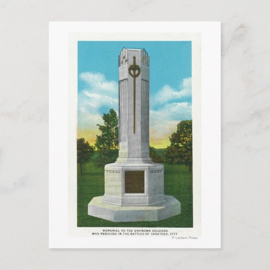 Memorial voor het Uitzicht van de onbekende soldaa Briefkaart (Voorkant)