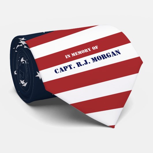 Memorial voor Honor Soldier of Vredesfunctionaris Stropdas (Opgerold)